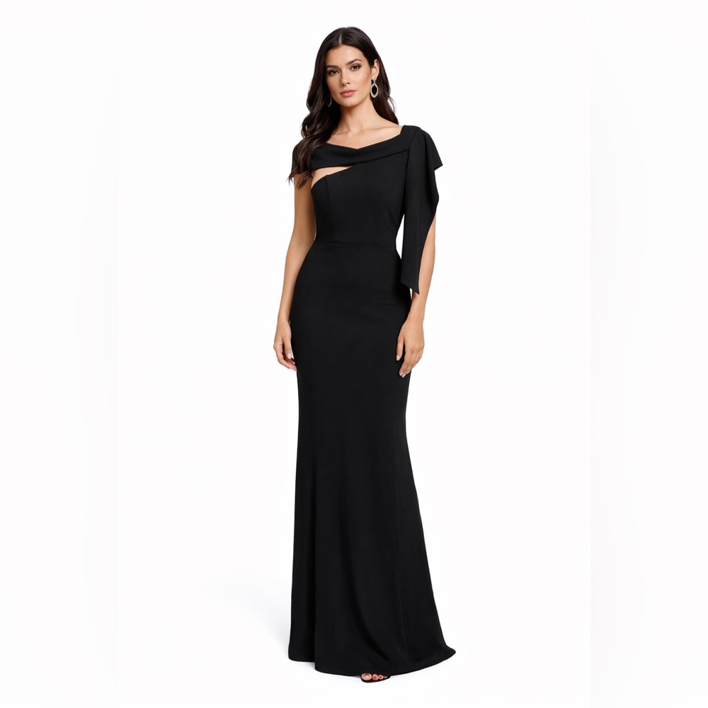 New! Lulu’s Black Fitted‎ Maxi Off Shoulder Dress - Picture 1 of 9
